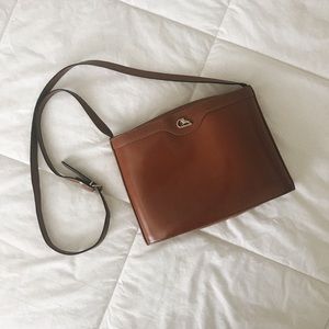 Vintage Cristian crossbody bag, brown.